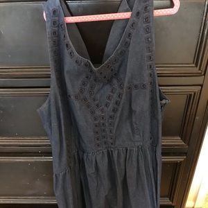 Blue Old Navy Eyelet Dress